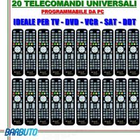 20 TELECOMANDI UNIVERSALI PROGRAMMABILI TRAMITE PC, OTTIMI PER HOTEL B&B ECC.
